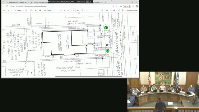 Developer seeks multiple area variances for new house at 131 Middle Avenue; board requests comparables and plan refinements