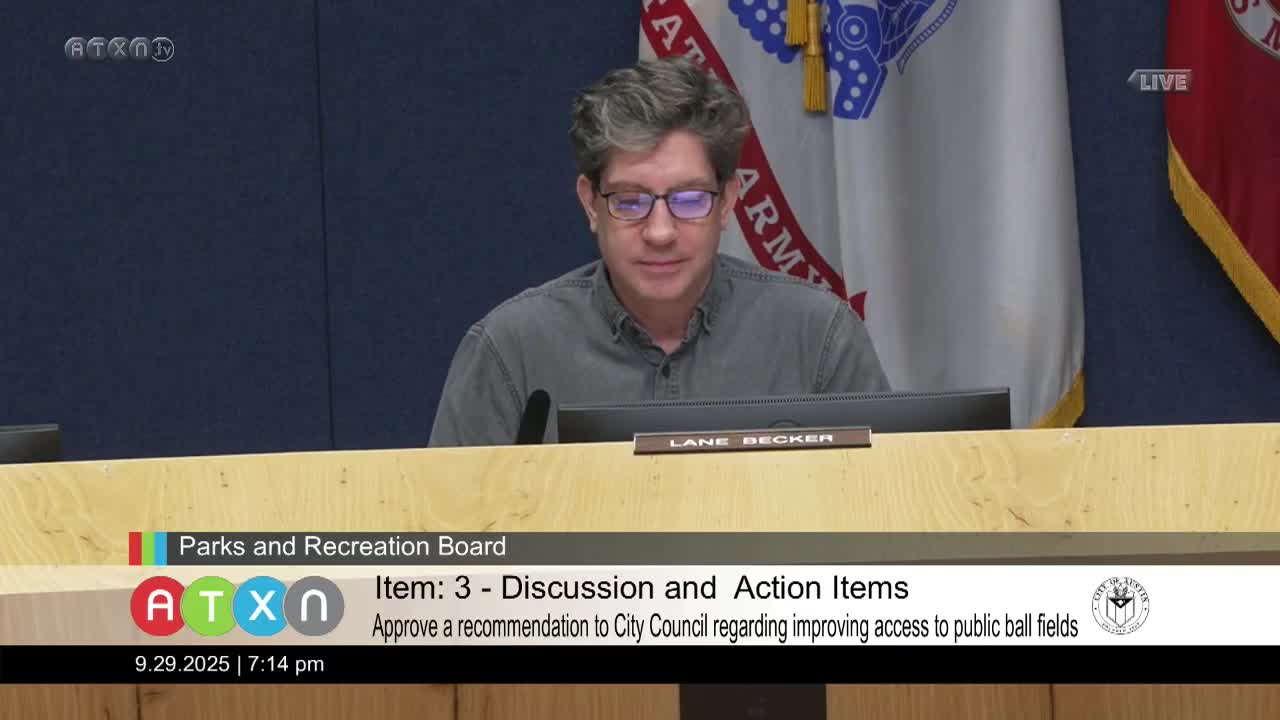 Board Approves Recommendation for Enhanced Public Access to Athletic Fields