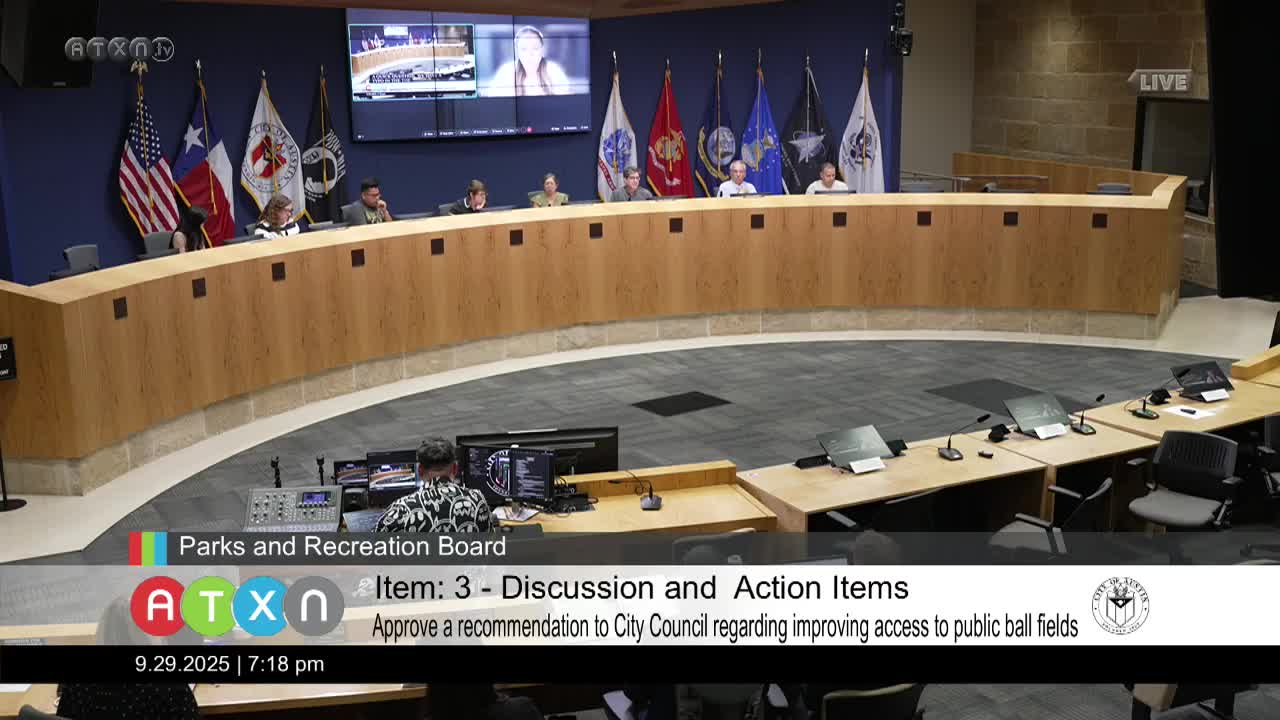 Parks board thanks Parkland Acquisition Team, urges 2026 bond support amid HB 15-26 funding shift