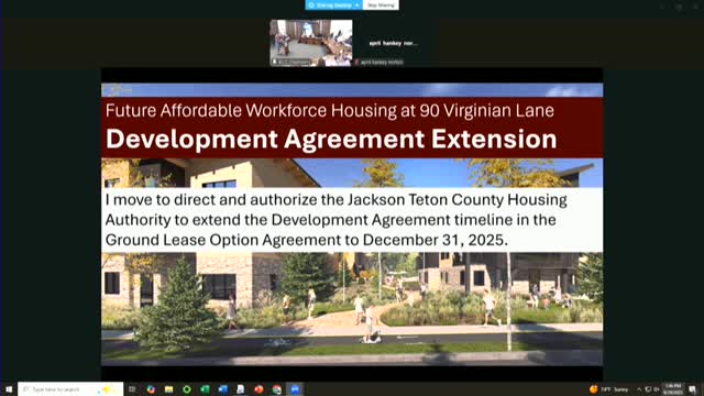 Commissioners Discuss $10M Development Agreement for Affordable Housing Project
