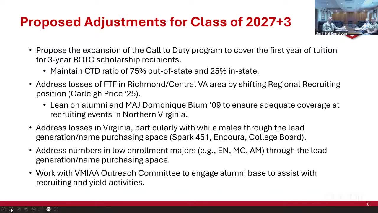 VMI tightens fitness and conduct rules, rolls out mentorship and revised "Blue Book" penalties