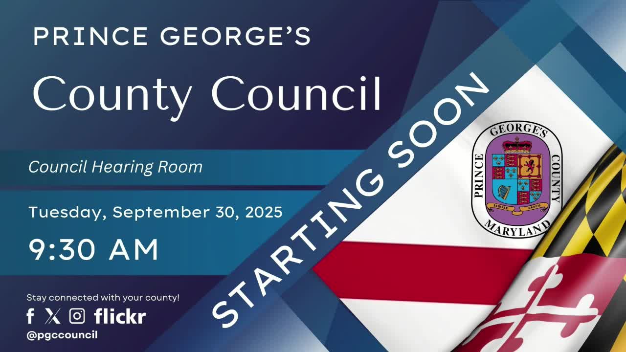 County Council Elects Walla Blaguet as Chair Pro Tempore for September Meeting