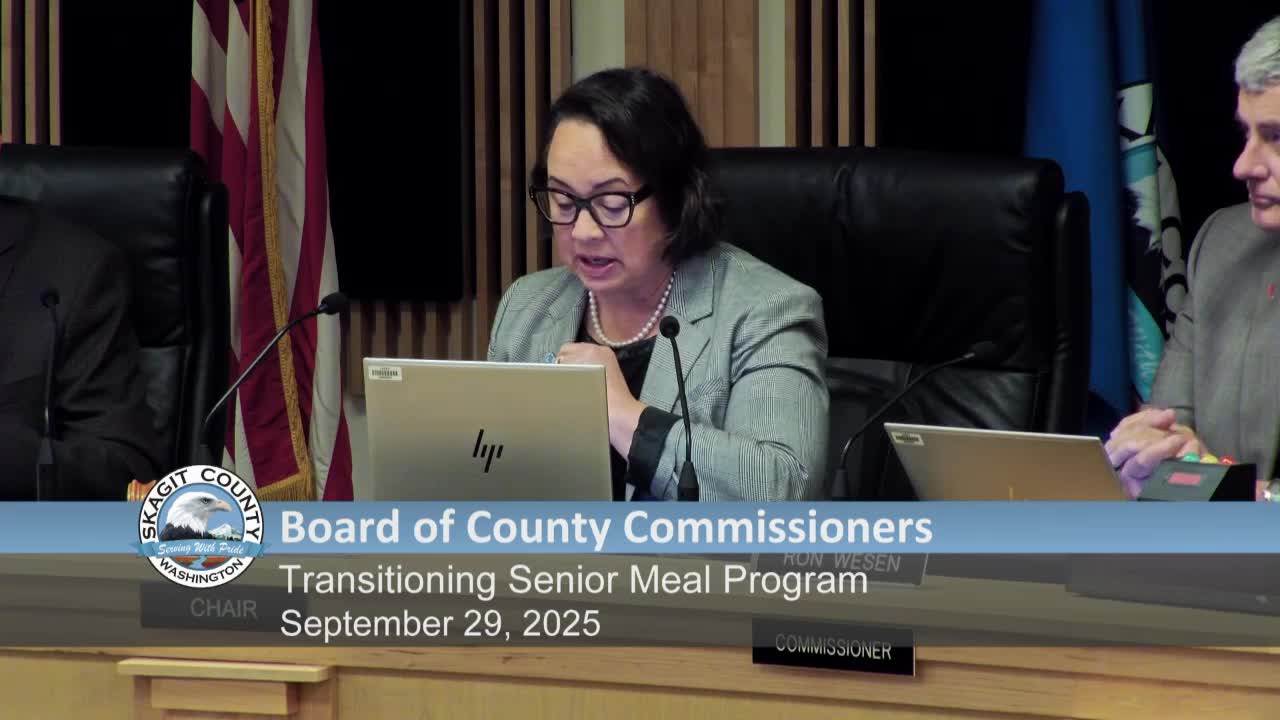 Skagit County Considers Transitioning Senior Meal Program to Nonprofit Provider