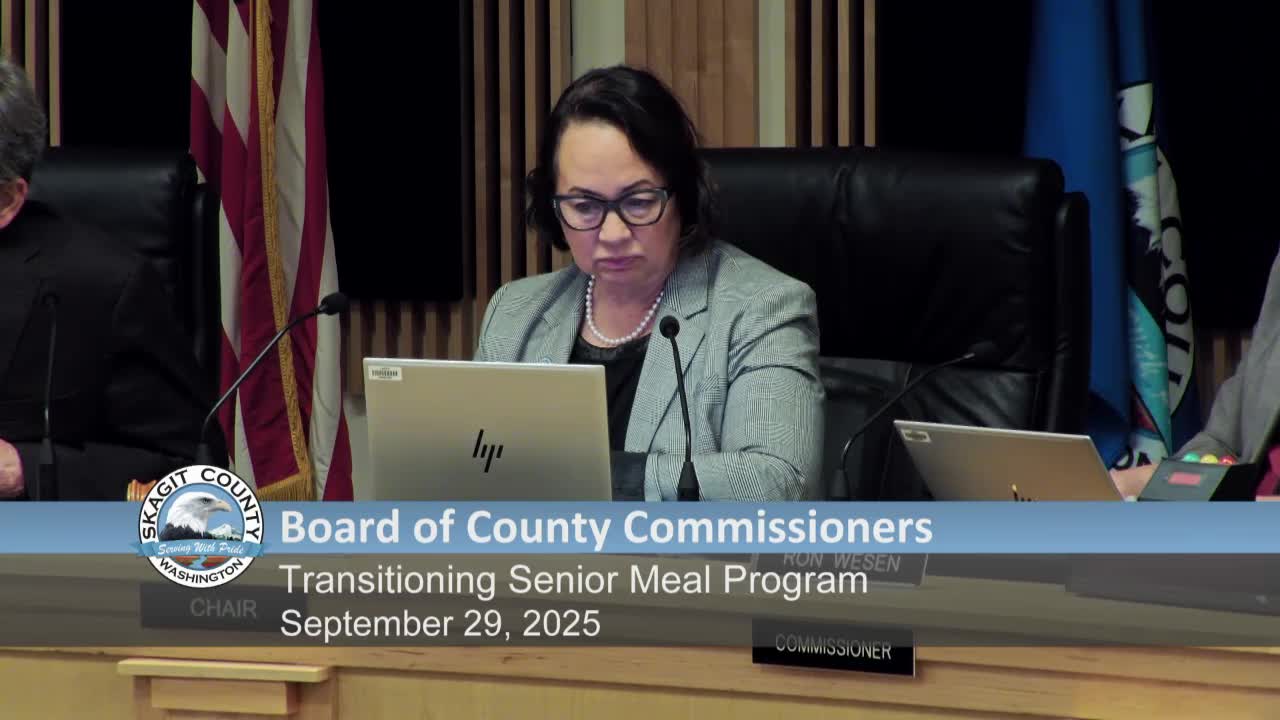 Skagit County moves to transition senior meal program to nonprofit after budget review