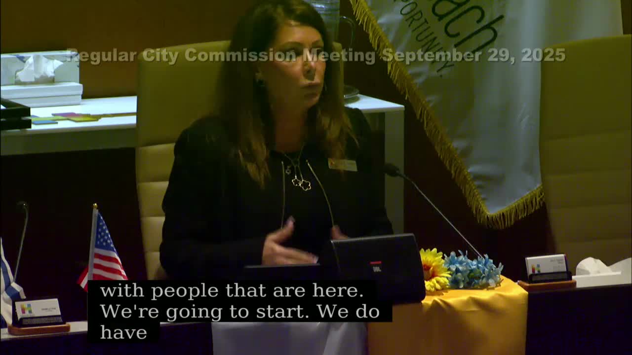 Hallandale Beach Community Redevelopment Agency Board Holds Meeting Amid Global Conflicts
