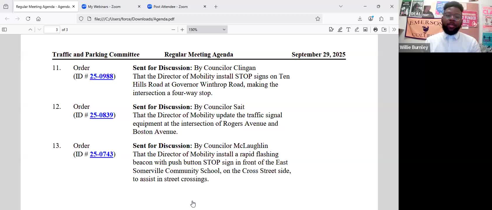 Council Discusses Traffic Safety Data for Broadway Neighborhood Changes