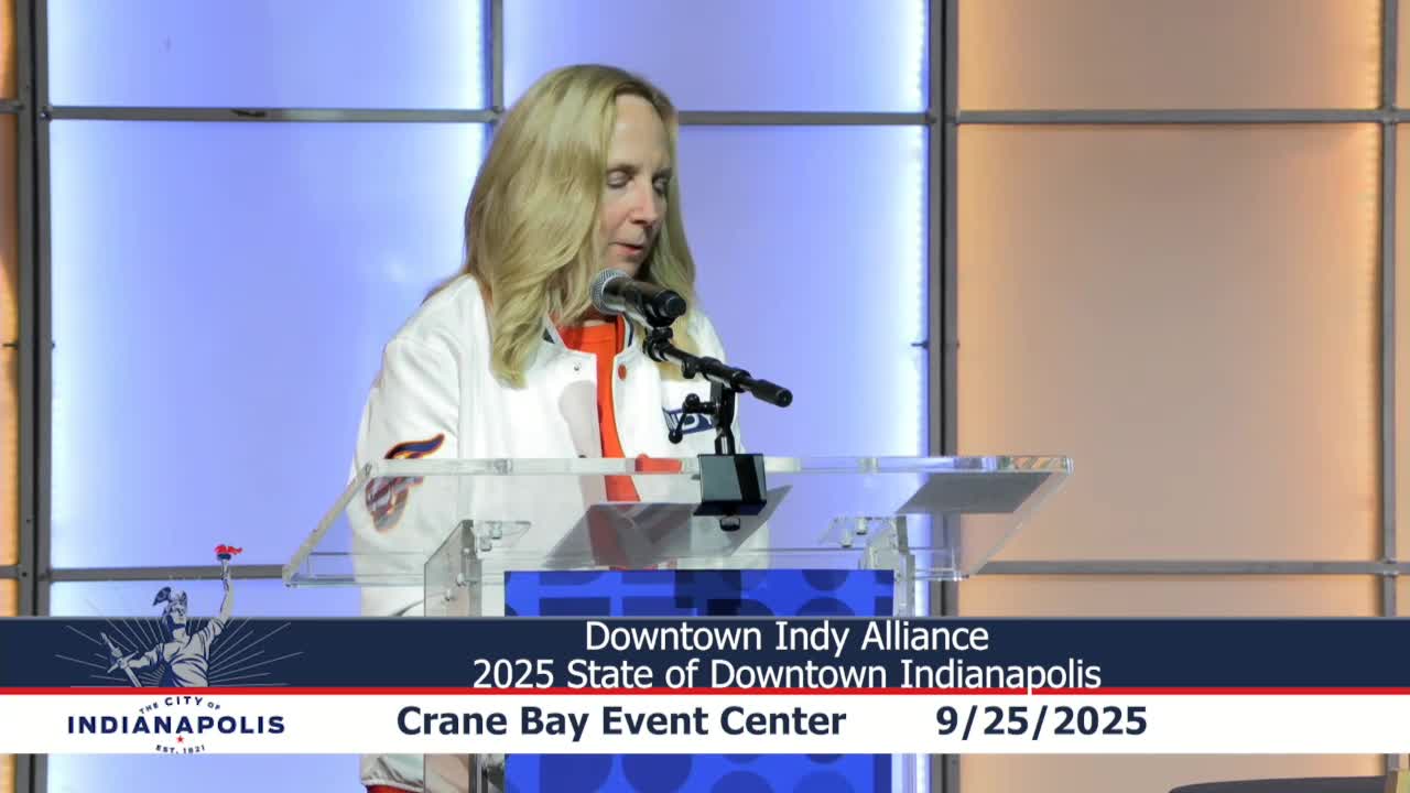 Taylor Shaffer highlights Indiana Fever Sports Performance Center at State of Downtown event