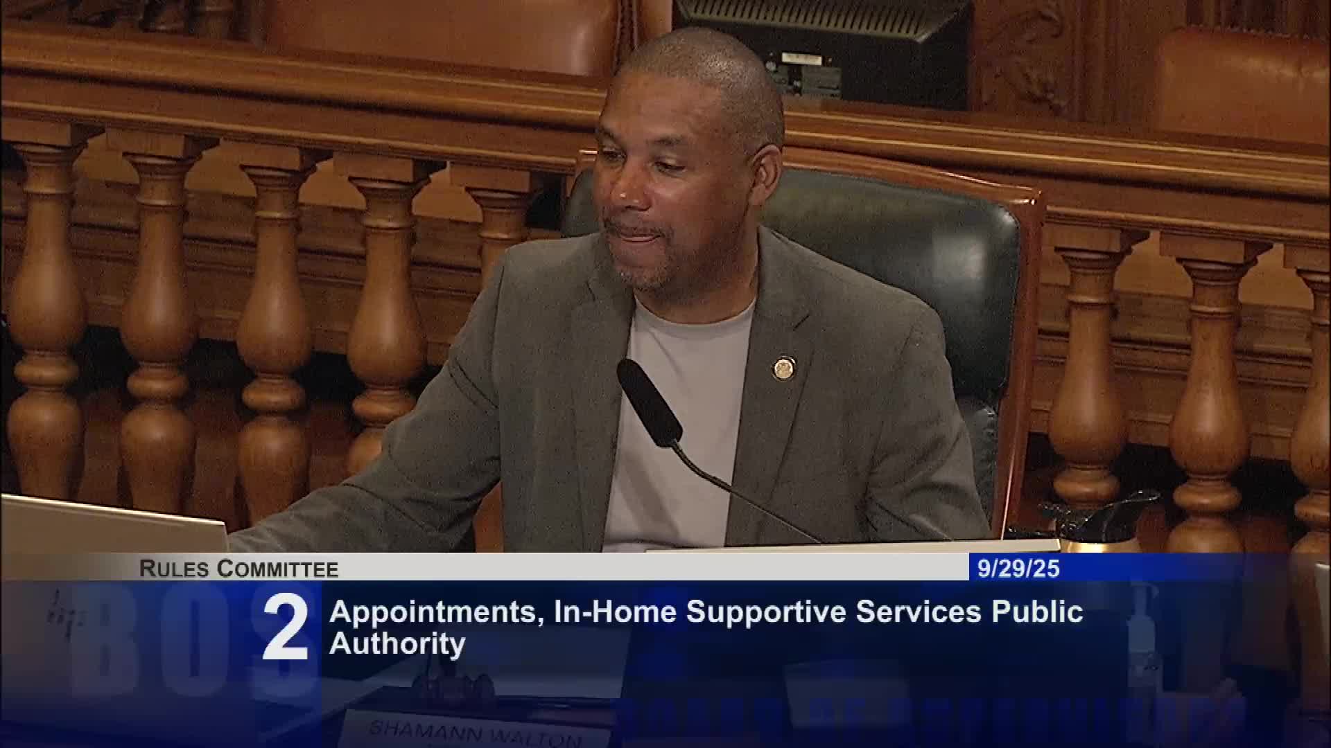 Rules committee continues MTA surveillance report to Oct. 6 for presentation