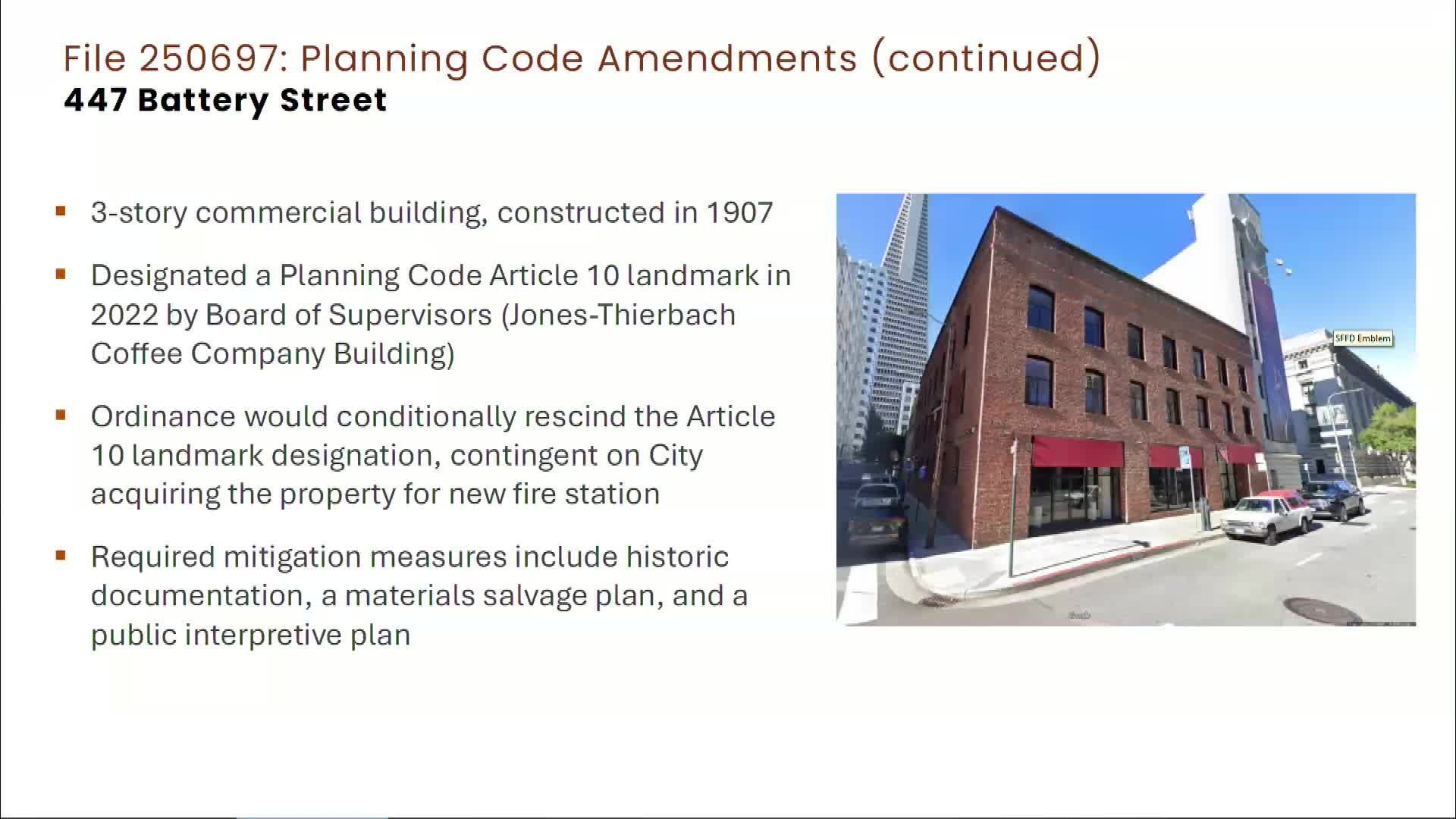 San Francisco Approves Major Development at 447 Battery with New Fire Station and Jobs