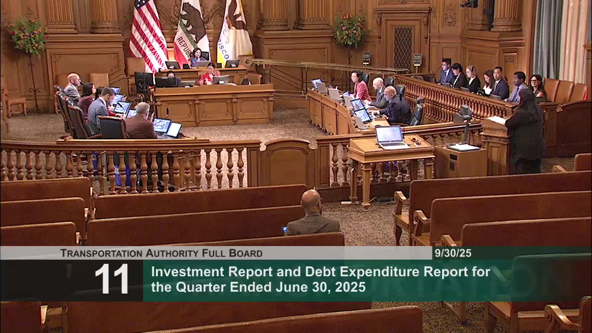 SFCTA reports $64.6 million cash on hand and $110.1 million in FY 24-25 sales tax revenue