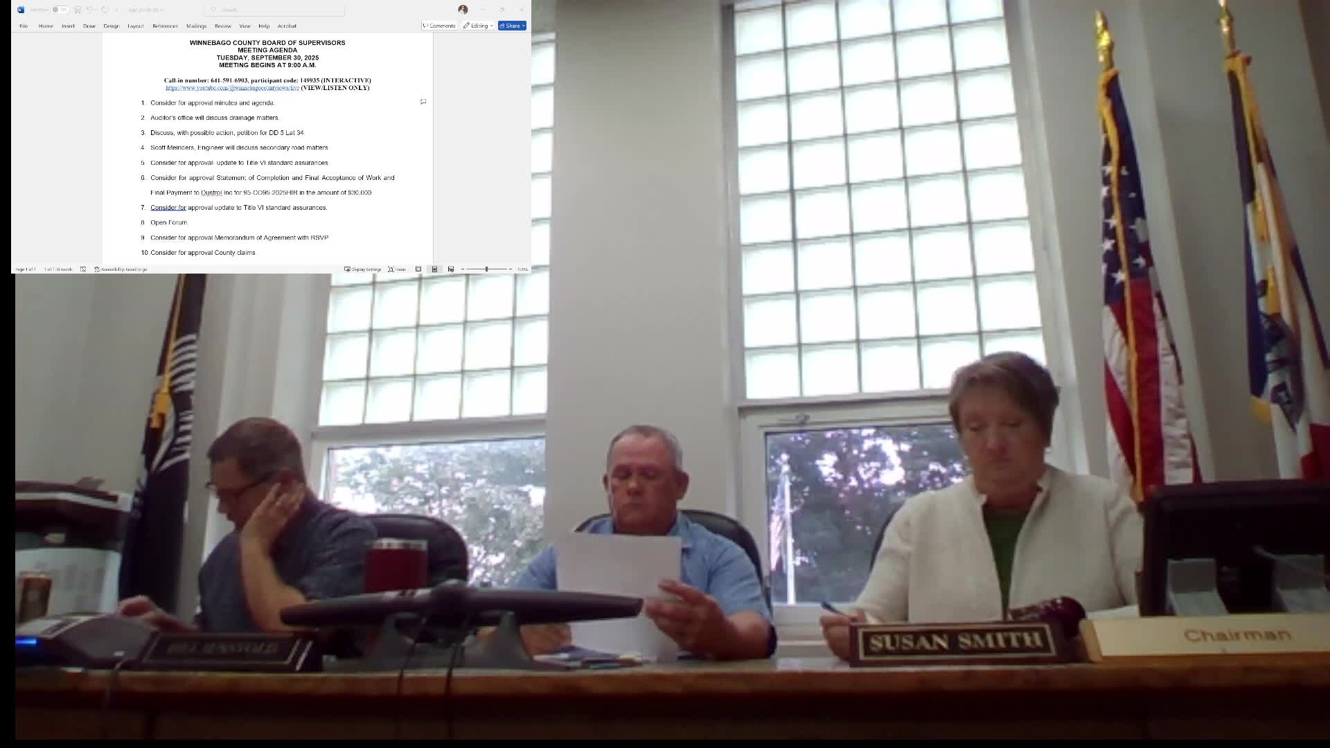 Landowners Discuss $110K Tile Replacement Project in Drainage District Meeting