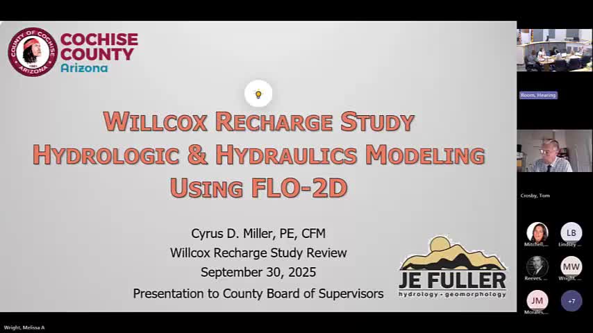 Cochise County Implements Flow2D Modeling for Wilcox Basin Hydrology Analysis
