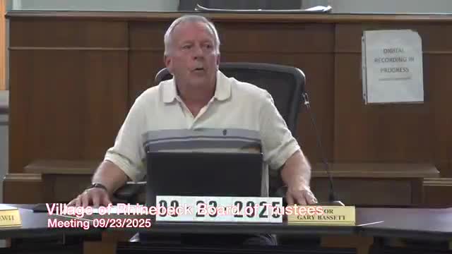 Rhinebeck Council Approves $122K in Voucher Payments and Grant Fund Purchases