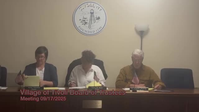 Tivoli Village Board Accepts Court Audit and Increases Seasonal Parking Ticket Rates