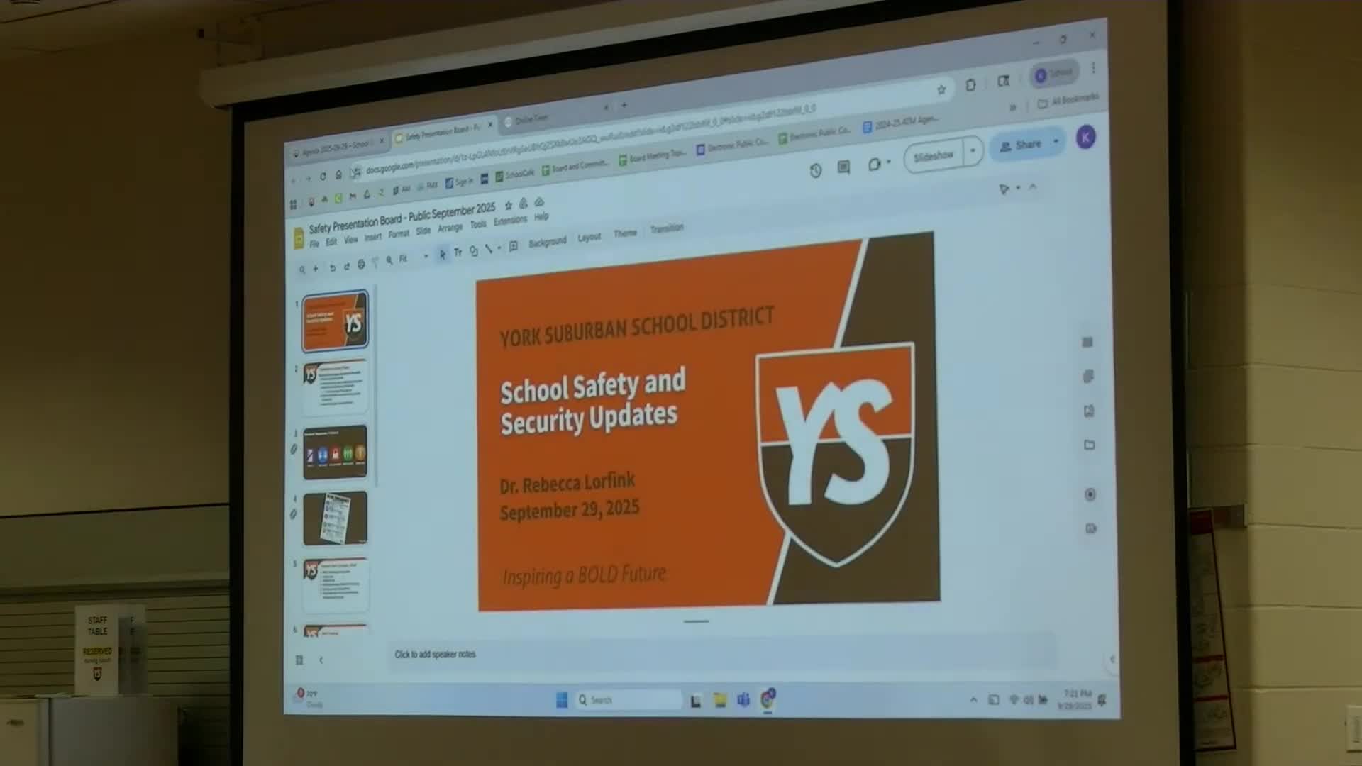 School Board Reviews Whistleblower Policy for First Reading and State Definition Updates