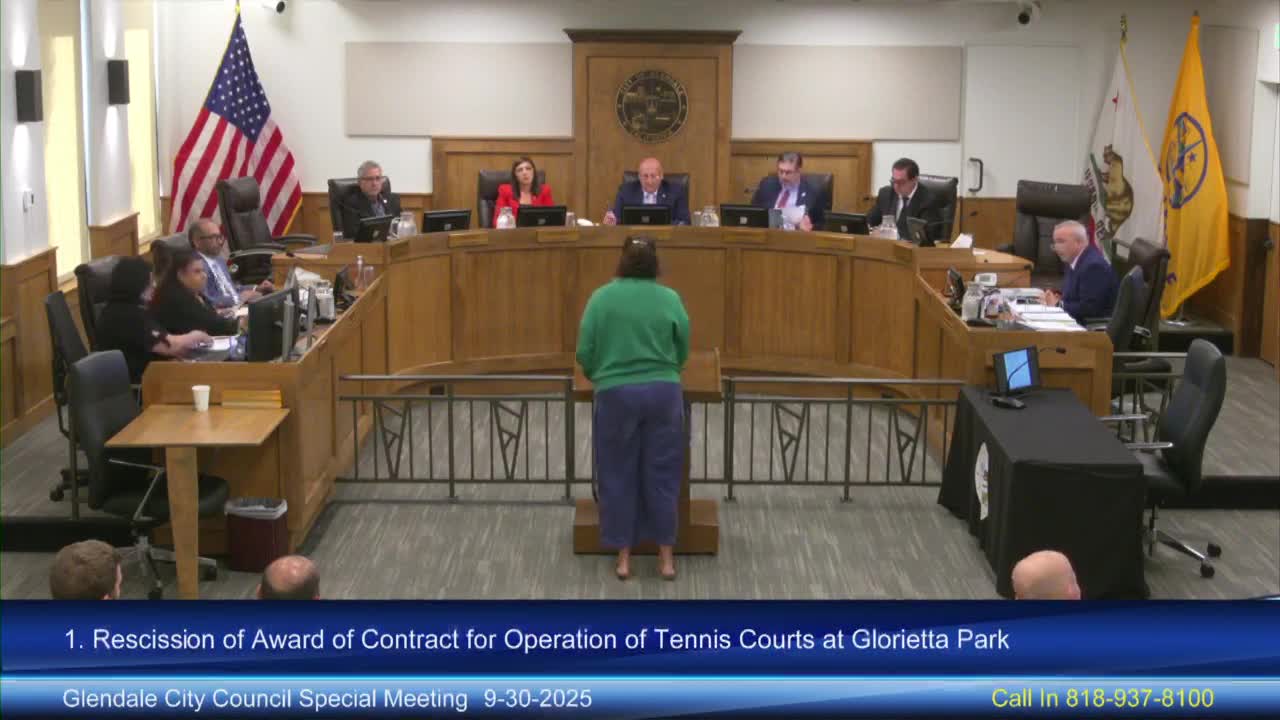 Glendale Council Faces Opposition Over Heart 8 Tennis Program Controversy