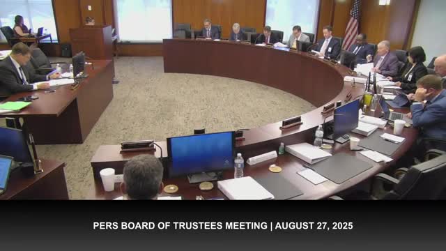 PERS board accepts disability appeals committee recommendations for cases 25-06 and 25-07