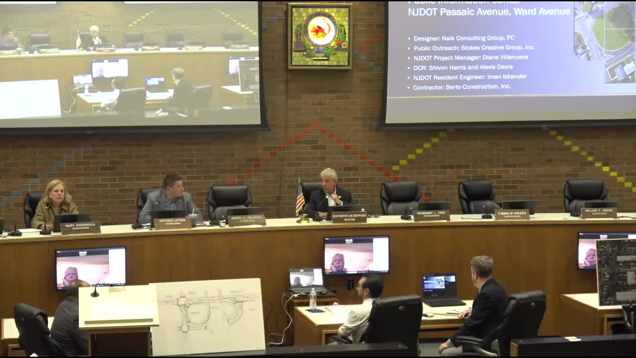 NJDOT details Passaic Avenue–Ward Avenue reconstruction; residents raise parking, timing and safety concerns