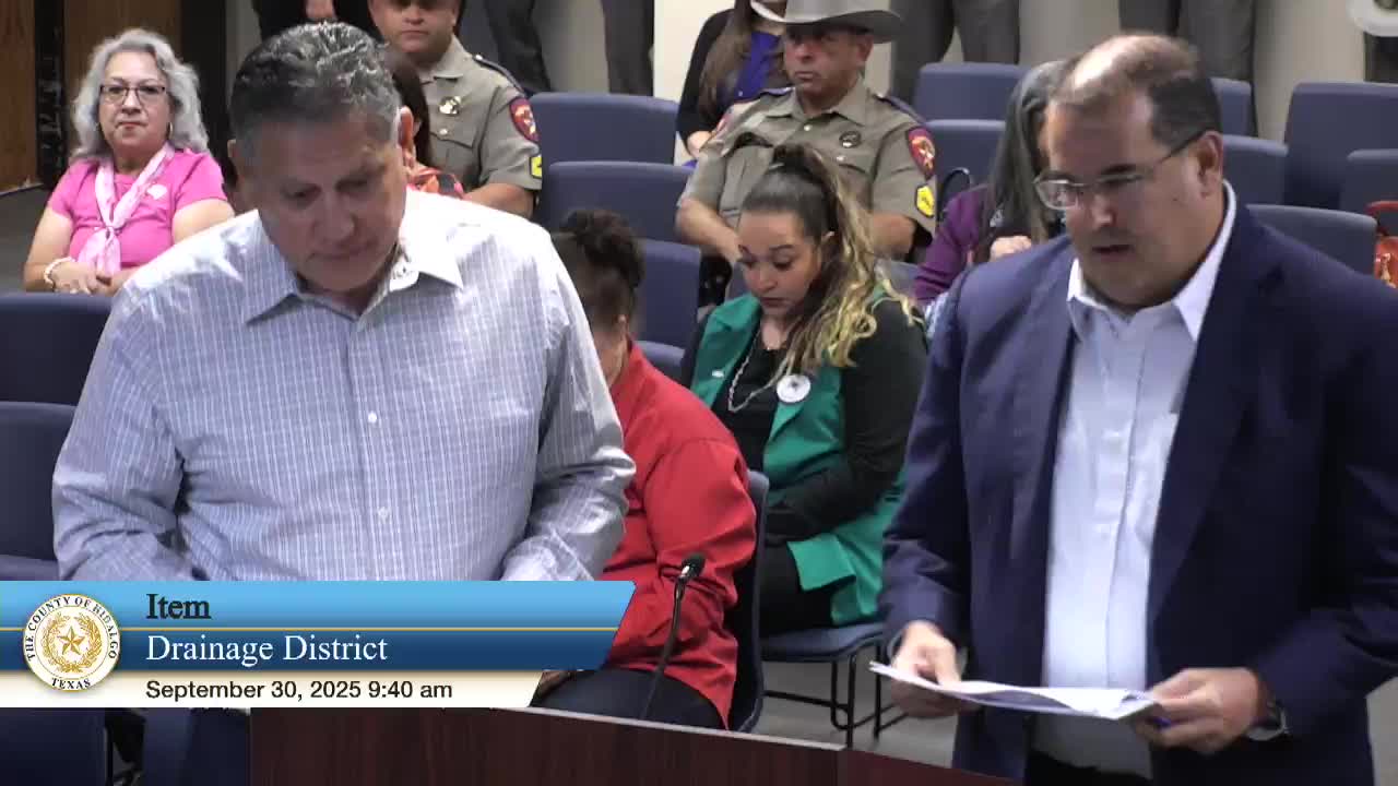 Hidalgo County Drainage District reports $44.3M sale, keeps borrowing capacity for future projects