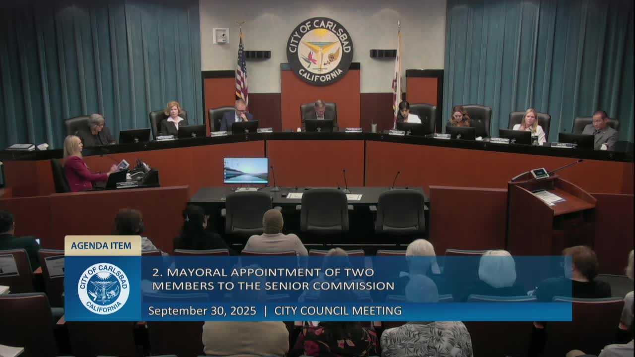 Council reappoints two members to Senior Commission