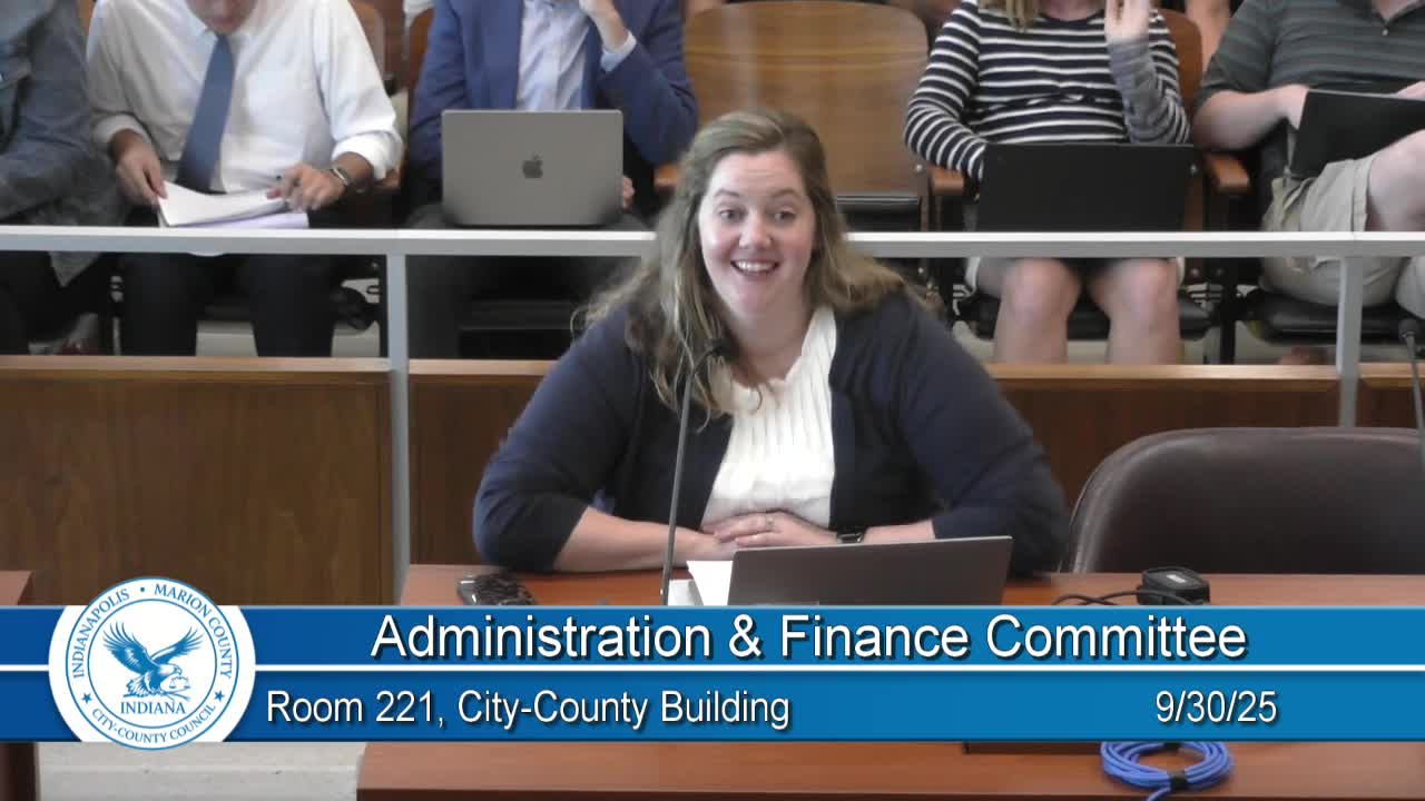 Committee advances fiscal amendment reallocating HOME‑ARP funds to Streets to Home Indy, adds road design and tenant‑advocacy funding