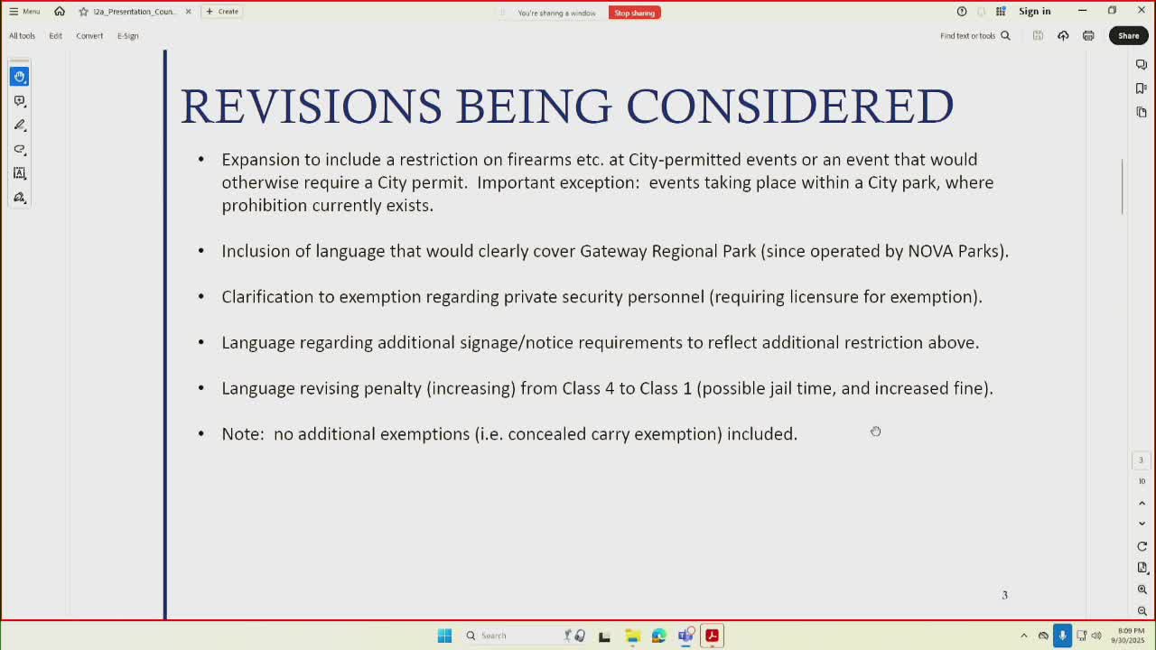 City Council Discusses Origins of Gun Ordinance and Community Reactions