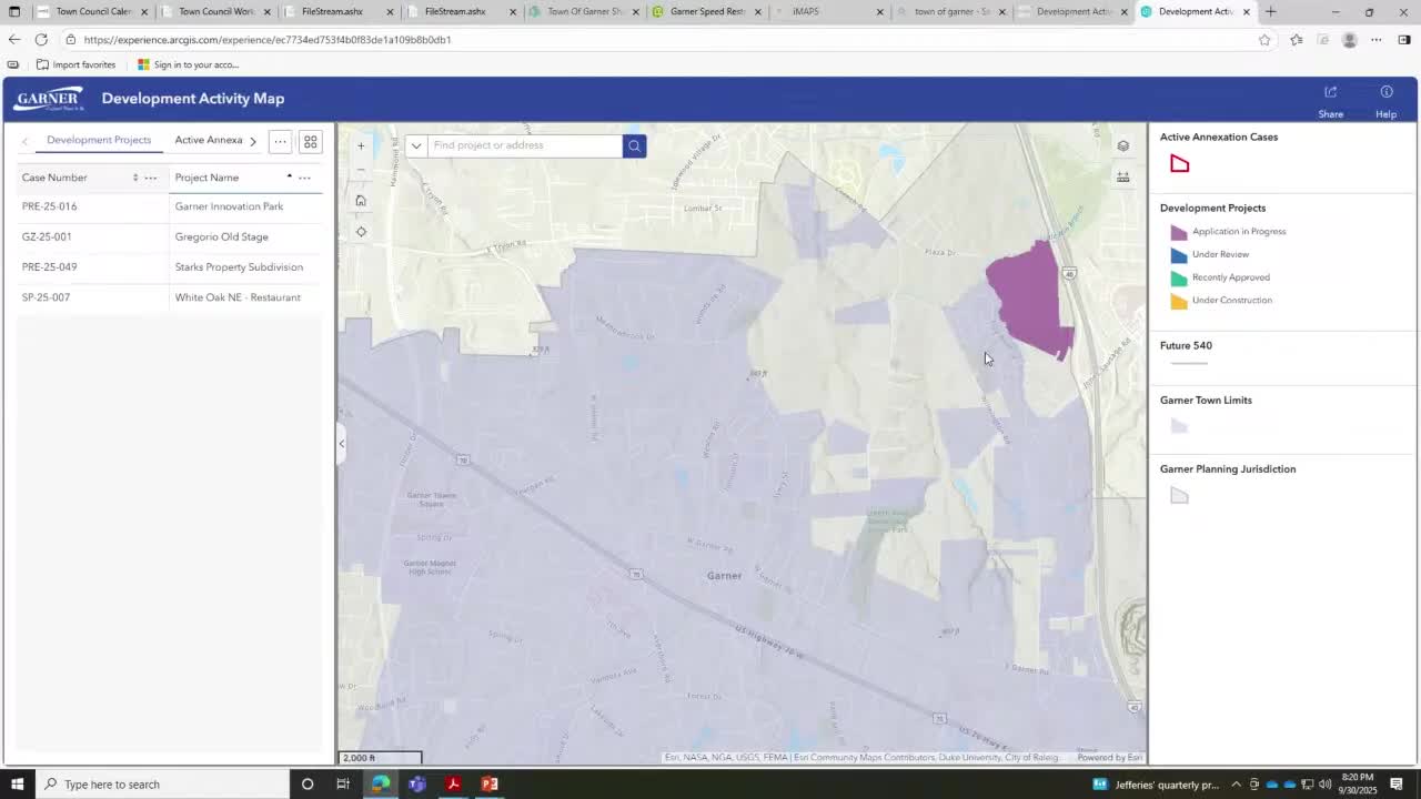 Garner Economic Development Committee Reviews Multiple Rezoning Requests for New Projects