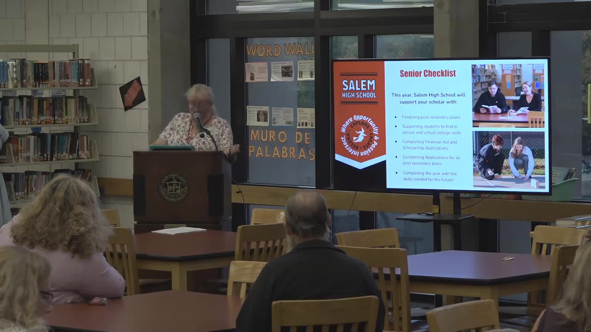 Salem High School Guides Seniors Through College Applications and Career Options
