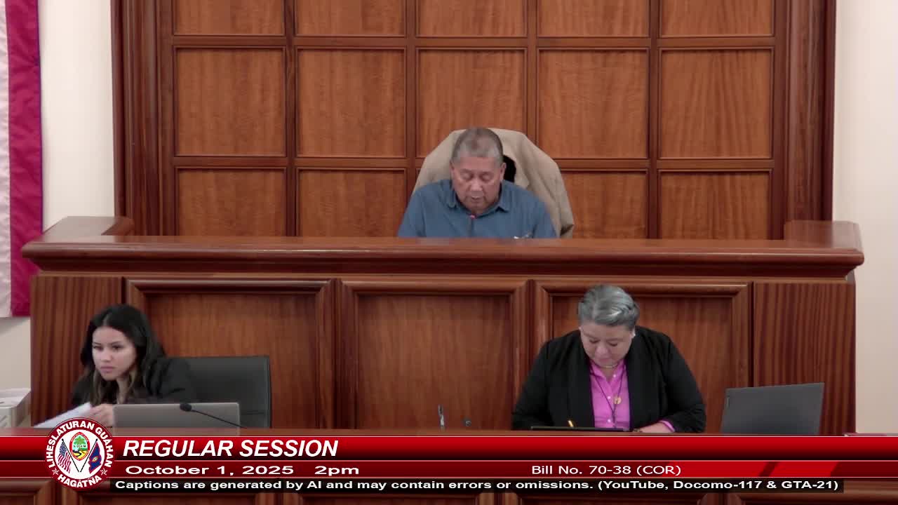Senate Considers Bill 73-38 for Guam Police Department Communication Center