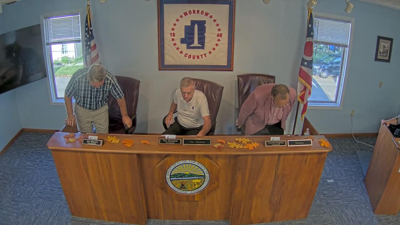 Morrow County commissioners approve routine bills, appropriations and Job & Family Services policies