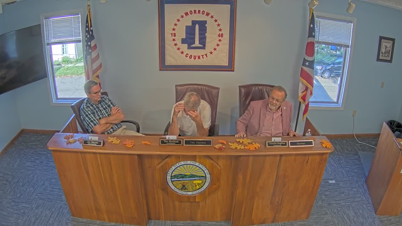 Morrow County previews auction, ninth‑grade career program and building review schedule