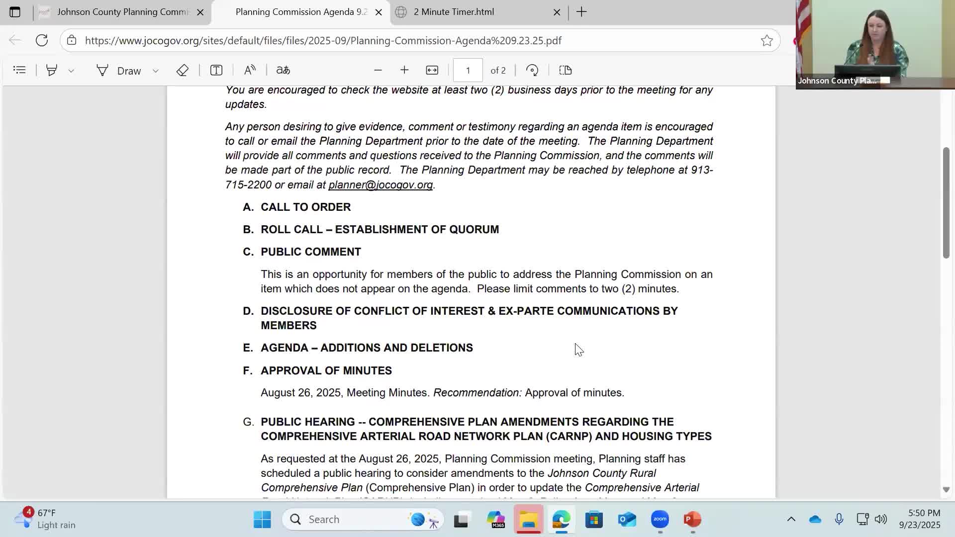 Planning commission continues public hearing on Karnap, Edgerton Road and housing-type amendments after residents raise property and notice concerns
