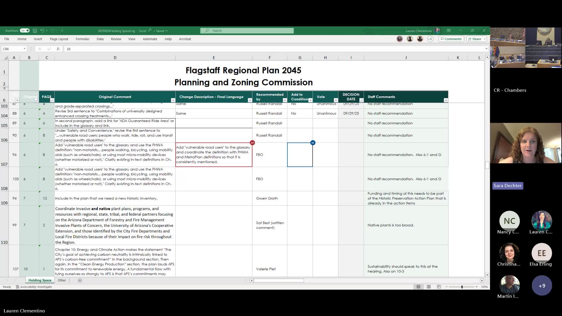 Commission asks staff to unify 'vulnerable road user' definition across the draft plan