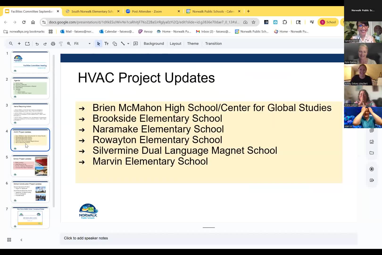 District updates status of six HVAC projects; one major job still to be bid