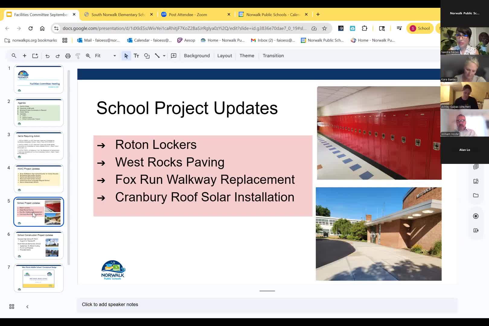 District reports summer completions: new lockers, pavement repairs and nearly finished Cranberry solar installation