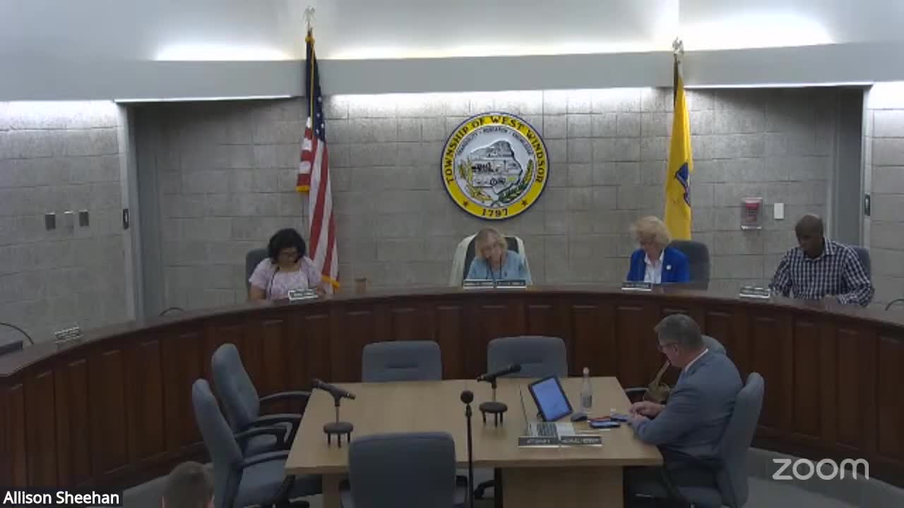 West Windsor Township Approves $455,000 Capital Improvement Ordinance