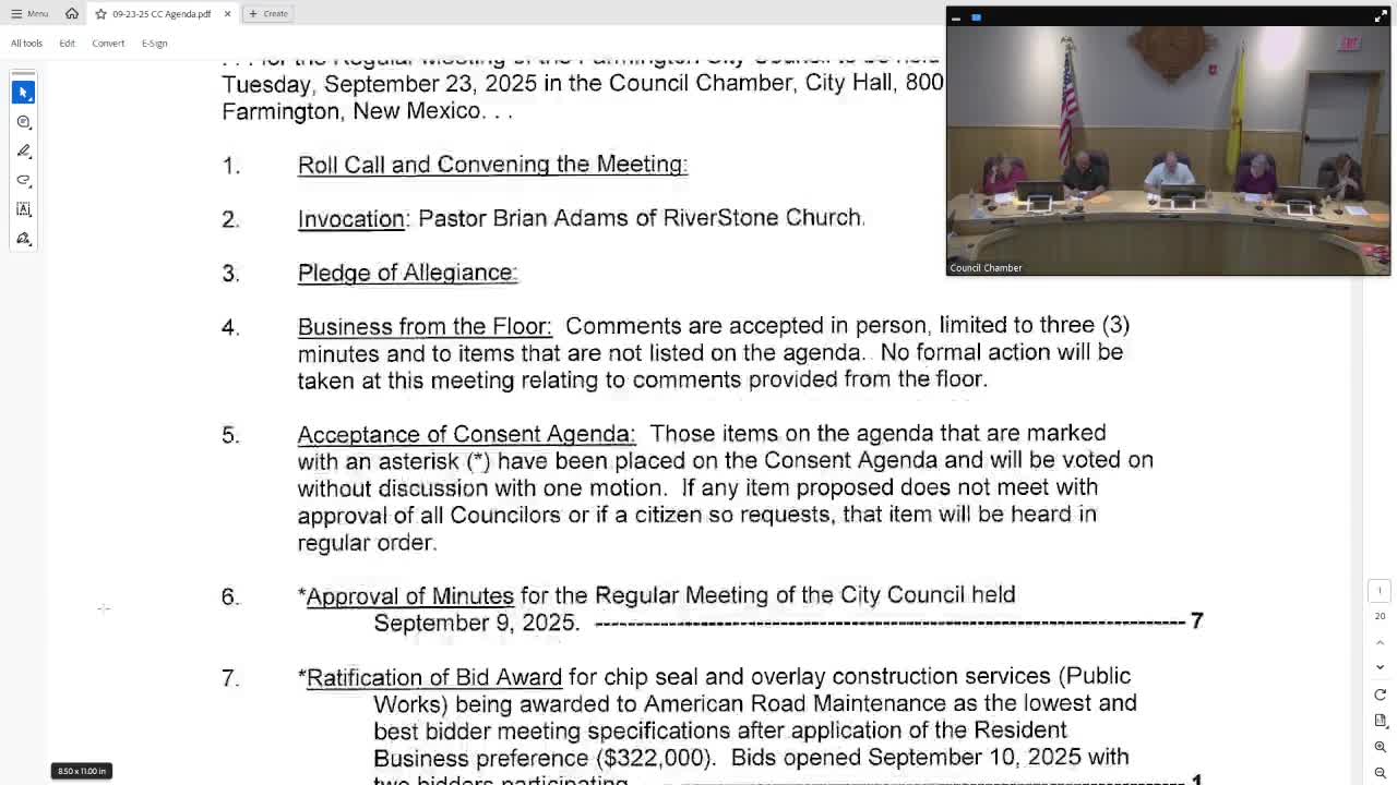 Council approves chip-seal and crack-seal contracts on consent agenda