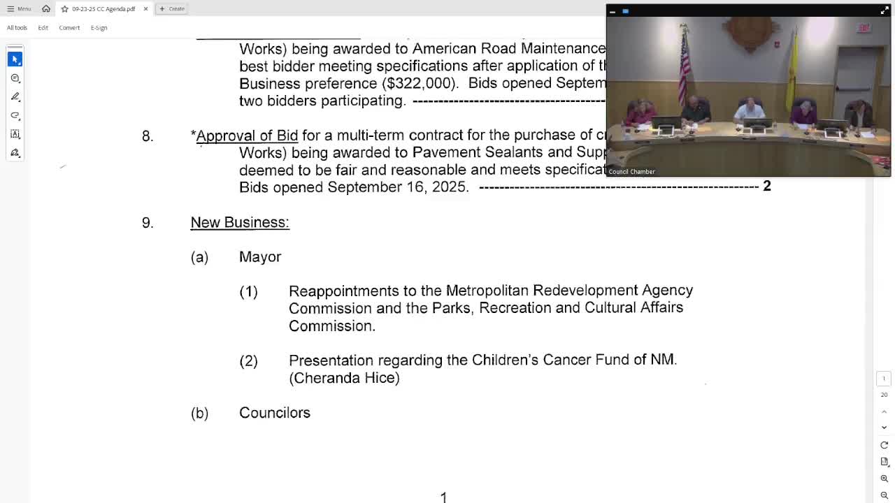 Council reappoints members to MRA and PRCA commissions, seeks additional applicants