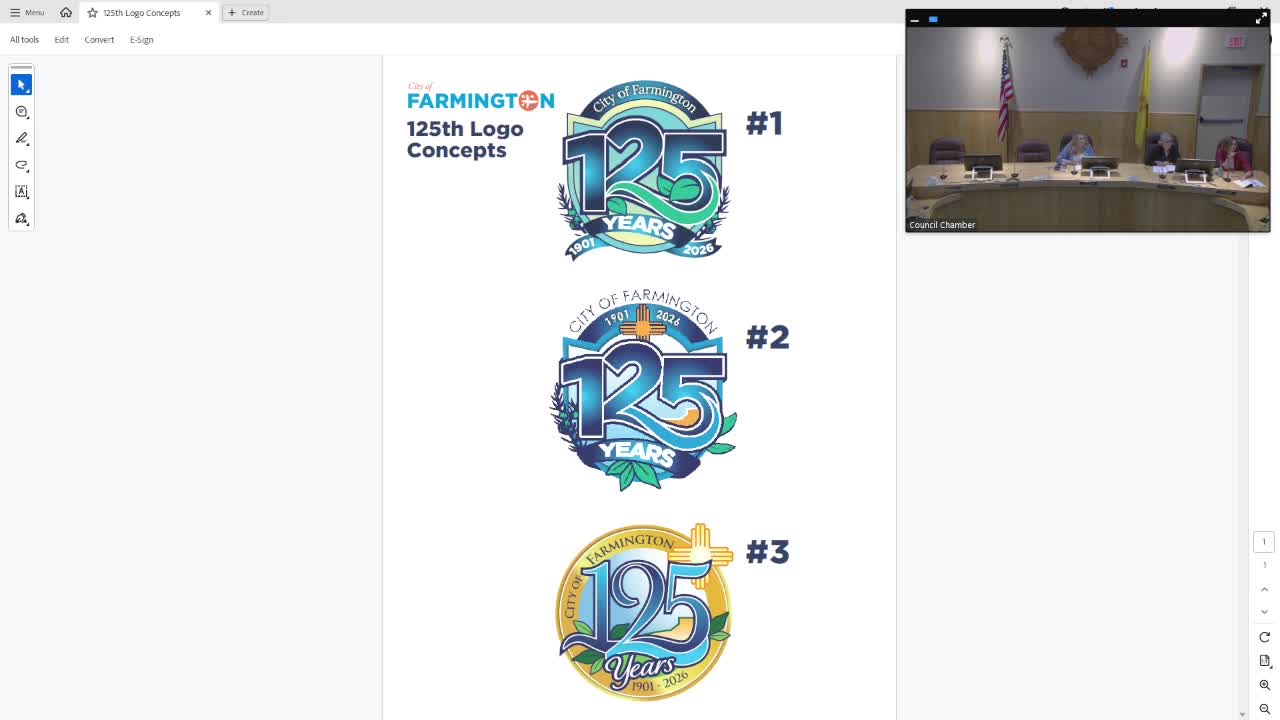 Council selects logo concept for Farmington's 125th and the U.S. 250th commemoration