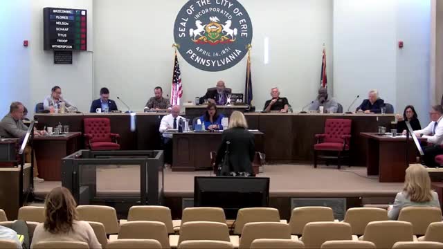 Community Calls for Justice for Marcello Woodard During Erie City Council Meeting