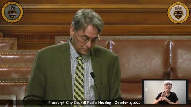 Pittsburgh City Council Proposes to Rename Conference Room for John Sibbitt