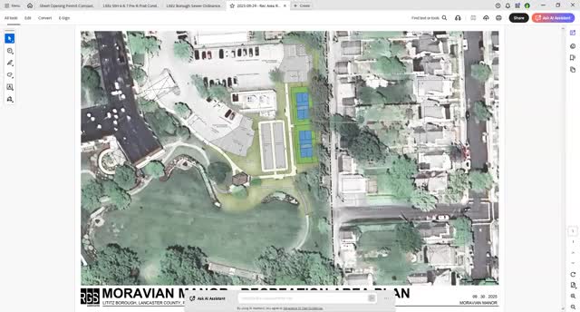 Littitz Borough Council approves stormwater management plan for Moravian Manor Recreation Area