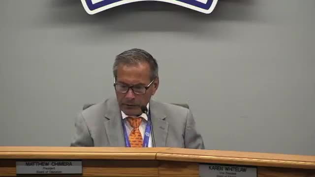 Board adopts 2025–2030 professional learning plan; updates provider list and district vision for PD