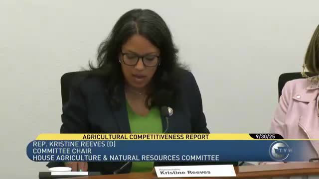 Washington Agricultural Committee Discusses Future Viability and Food Security Initiatives