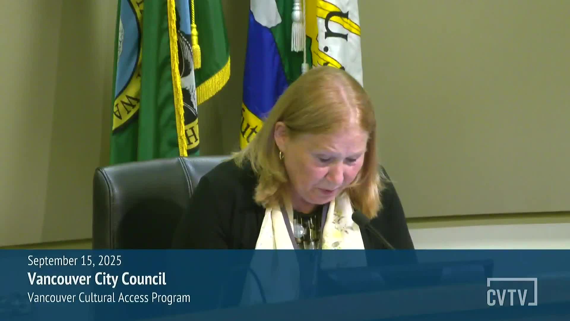 Vancouver adopts Cultural Access Program ordinance, sets funding rules and local eligibility requirements