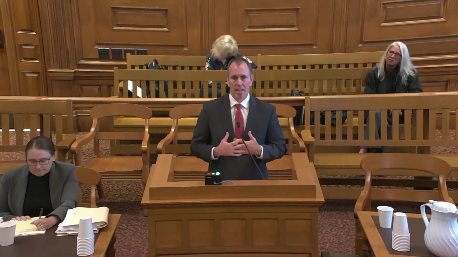 Court reviews injunction requiring Bristol Community College to place former officer in civilian security role