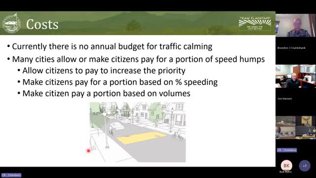 City Council Considers Speed Hump Funding Based on Road Usage Metrics