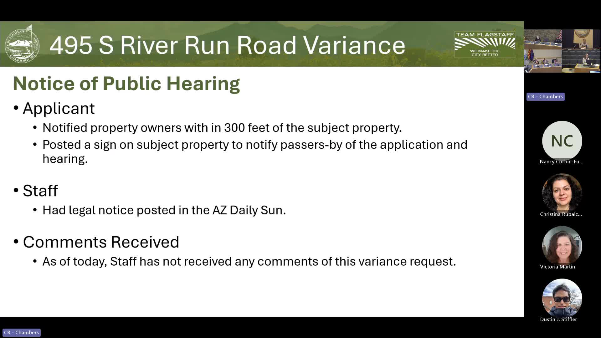 Board Approves Variance for Hope Construction's 32-Foot Minimum Lot Width Request
