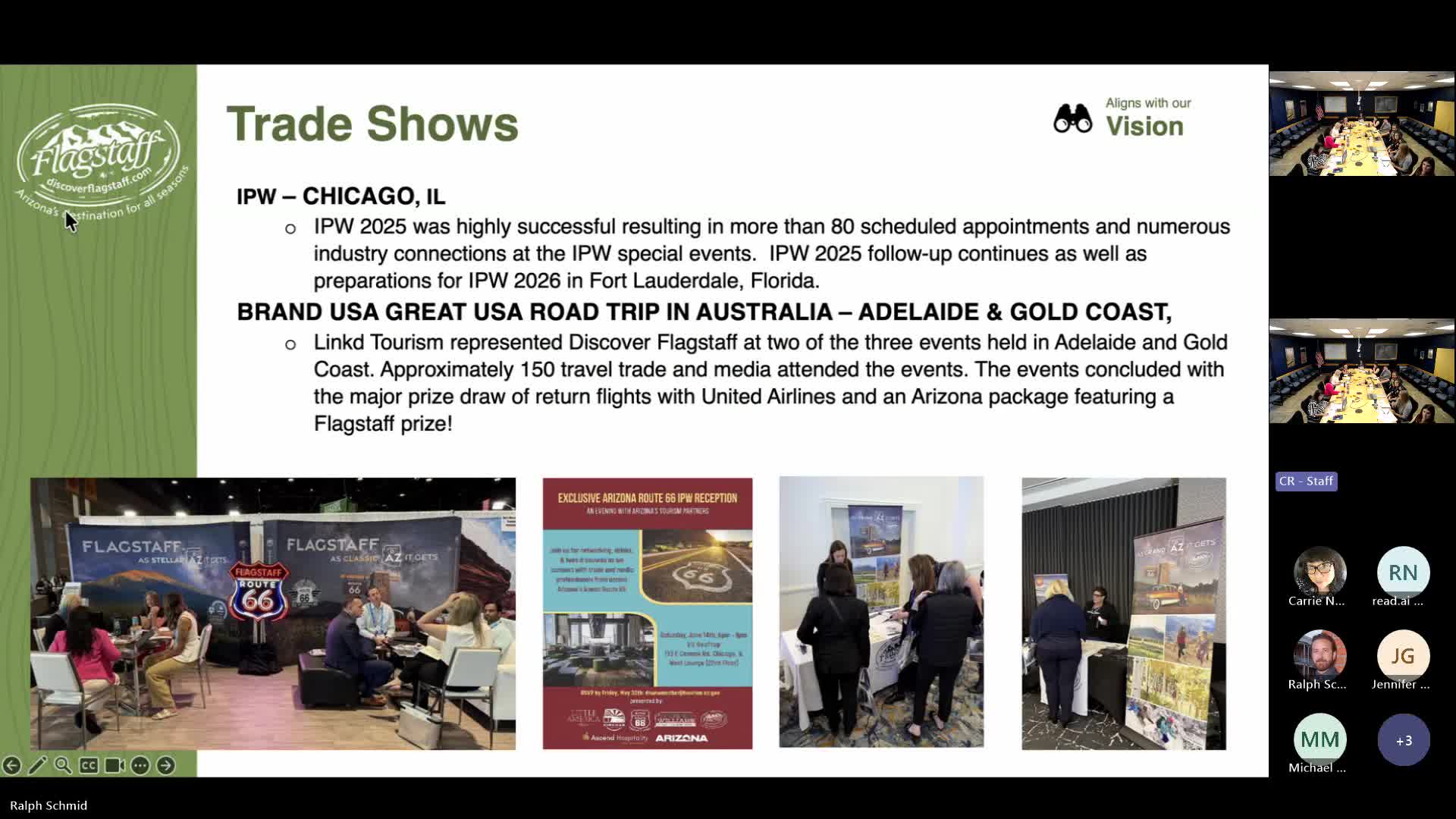 Discover Flagstaff credits BrandUSA, IPW and FAM tours for tangible booking leads