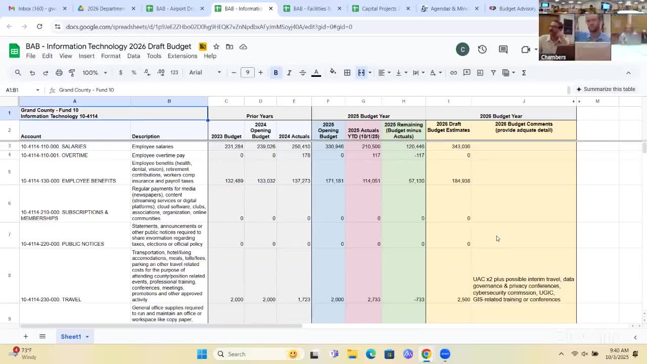 County IT presents modest budget increases, flags software consolidation and cybersecurity needs
